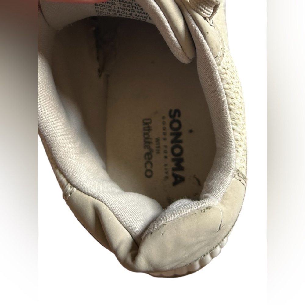 Sonoma Comfort Platform Sneakers White Ortholite Women 6.5 Casual - Picture 9 of 13